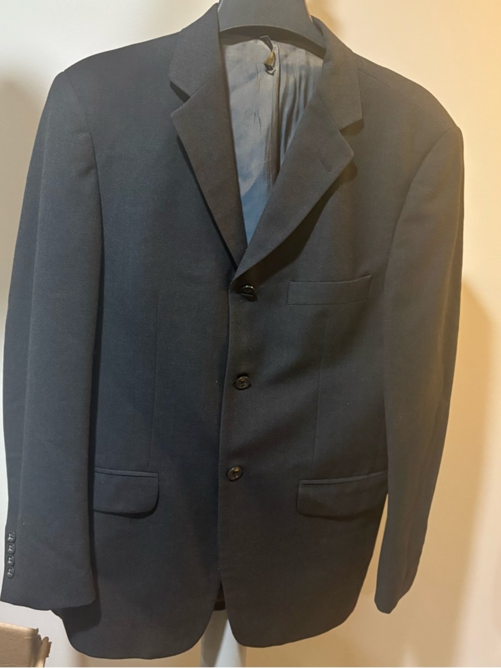 Banana Republic Jacket Mens 42R Gray Blazer Coat Wool Formal Suit 3 Button